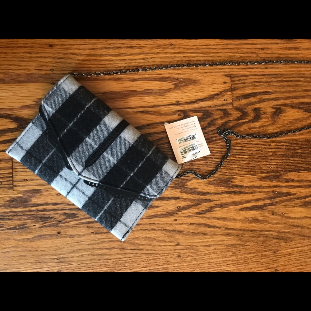 danielle nicole purse (black and white plaid)